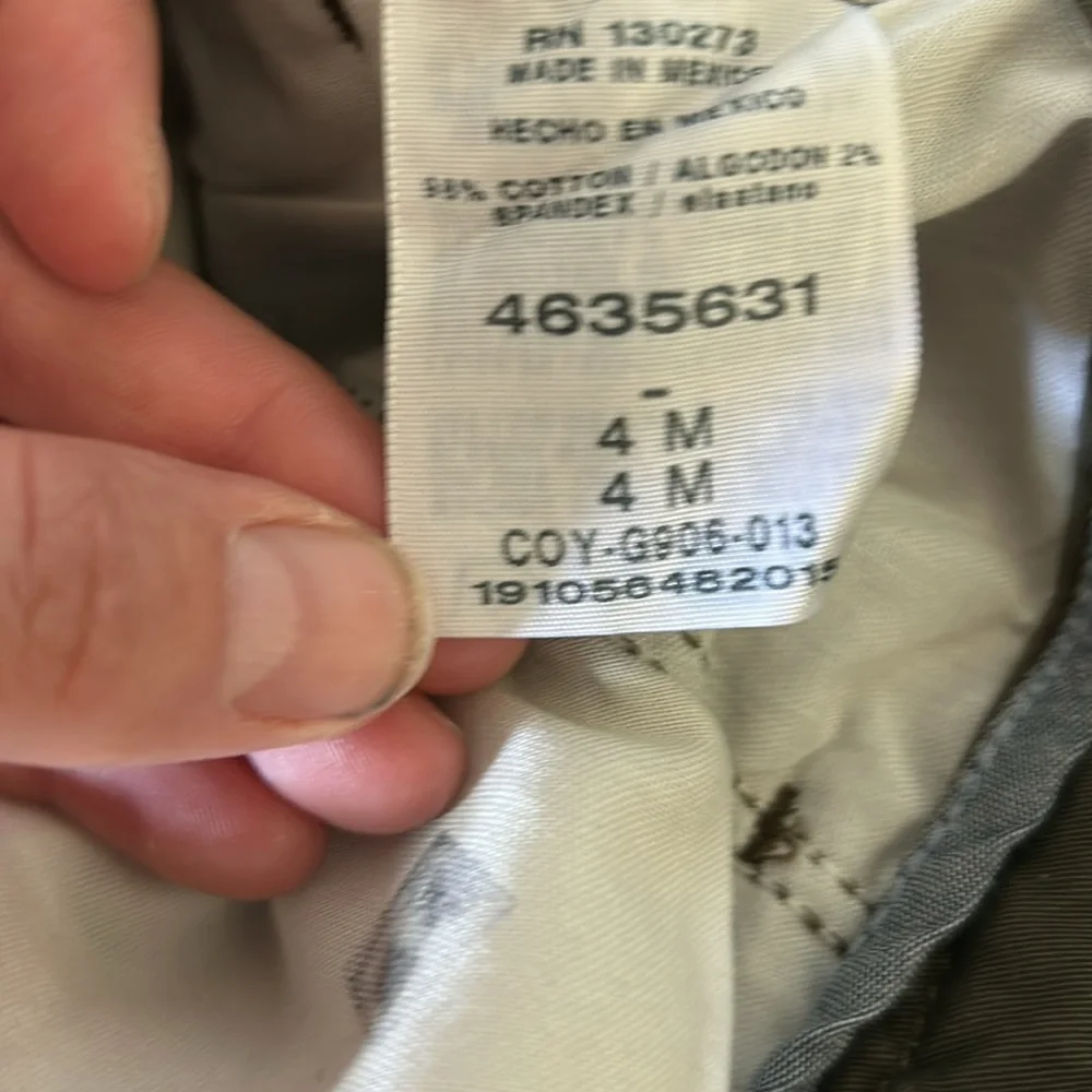 Lee Tailored Chino Slim Streight Leg - Olive Green Pants - Picture 5 of 6